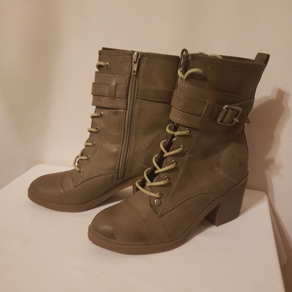 Guess by Marciano Shoes - Guess high top boots heel plaid lining Size 6